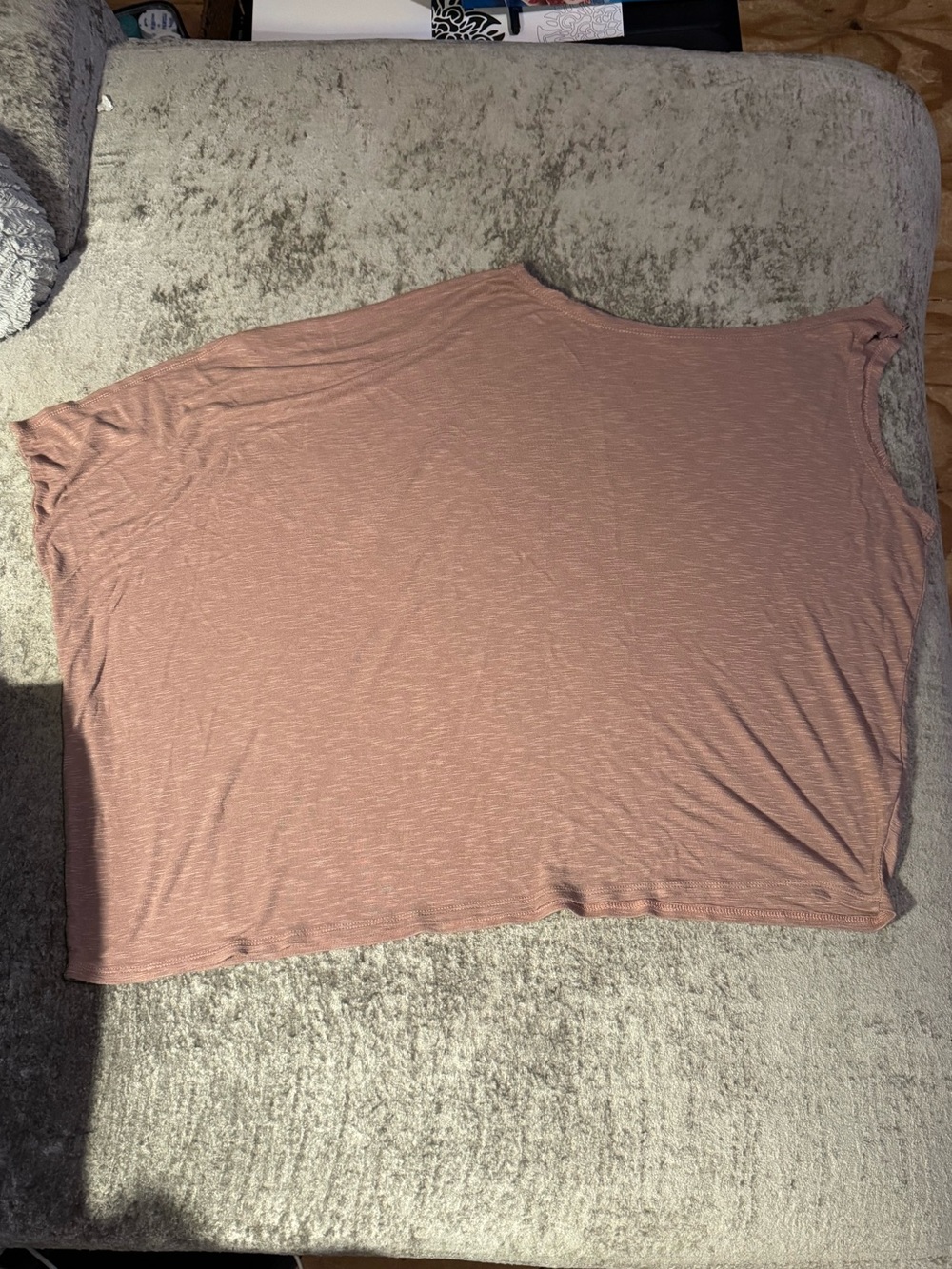 Gilded Intent Women's Oversized Sleeveless Tunic Top in Taupe- L